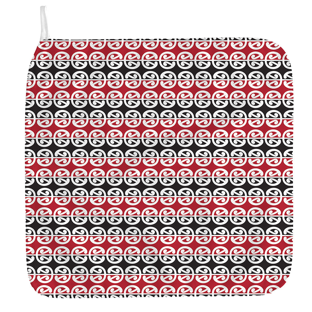 Maori Kowhaiwhai Pattern Print Hand Towel