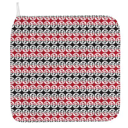 Maori Kowhaiwhai Pattern Print Hand Towel
