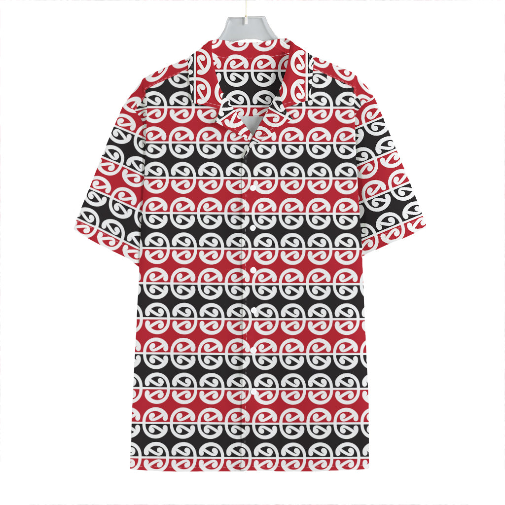 Maori Kowhaiwhai Pattern Print Hawaiian Shirt