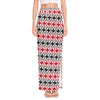 Maori Kowhaiwhai Pattern Print High Slit Maxi Skirt