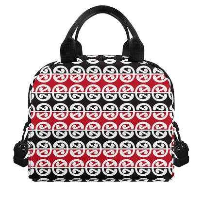 Maori Kowhaiwhai Pattern Print Insulated Lunch Bag