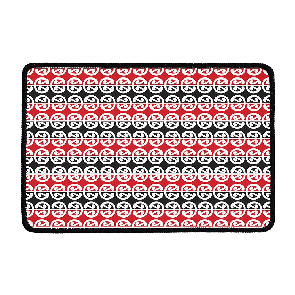 Maori Kowhaiwhai Pattern Print Kitchen Mat