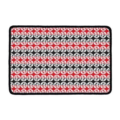 Maori Kowhaiwhai Pattern Print Kitchen Mat