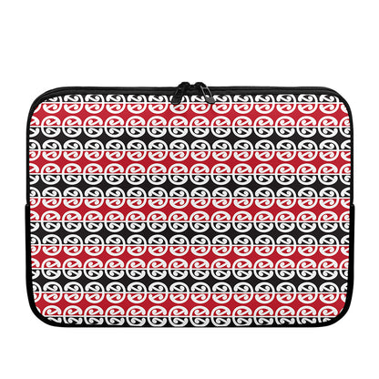 Maori Kowhaiwhai Pattern Print Laptop Sleeve