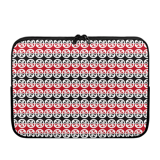 Maori Kowhaiwhai Pattern Print Laptop Sleeve