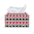 Maori Kowhaiwhai Pattern Print Leather Tissue Box Cover
