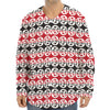 Maori Kowhaiwhai Pattern Print Long Sleeve Baseball Jersey