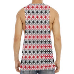 Maori Kowhaiwhai Pattern Print Men's Muscle Tank Top