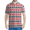 Maori Kowhaiwhai Pattern Print Men's Polo Shirt