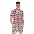 Maori Kowhaiwhai Pattern Print Men's Romper
