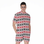 Maori Kowhaiwhai Pattern Print Men's Rompers