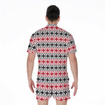 Maori Kowhaiwhai Pattern Print Men's Rompers