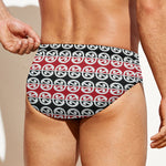 Maori Kowhaiwhai Pattern Print Men's Swim Briefs