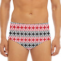 Maori Kowhaiwhai Pattern Print Men's Triangle Swim Briefs