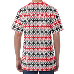 Maori Kowhaiwhai Pattern Print Men's Velvet T-Shirt