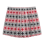 Maori Kowhaiwhai Pattern Print Mesh Shorts