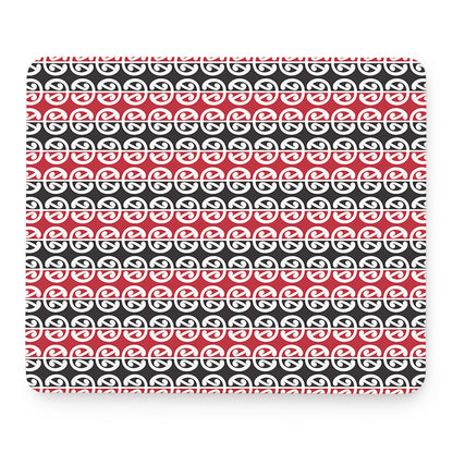 Maori Kowhaiwhai Pattern Print Mouse Pad