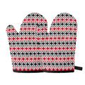 Maori Kowhaiwhai Pattern Print Oven Mitts