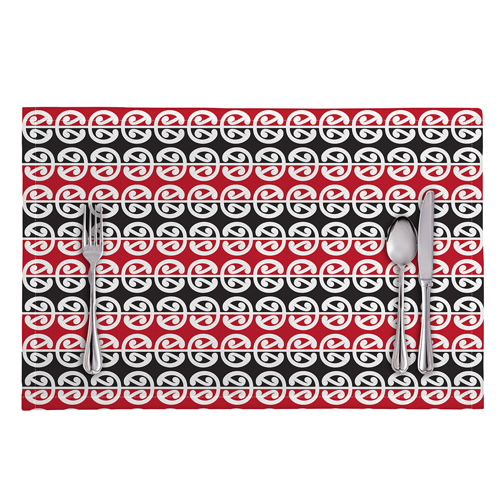 Maori Kowhaiwhai Pattern Print Placemat