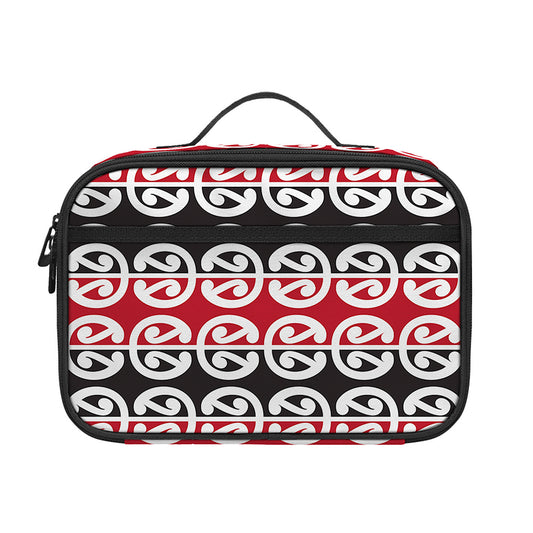 Maori Kowhaiwhai Pattern Print Portable Lunch Bag