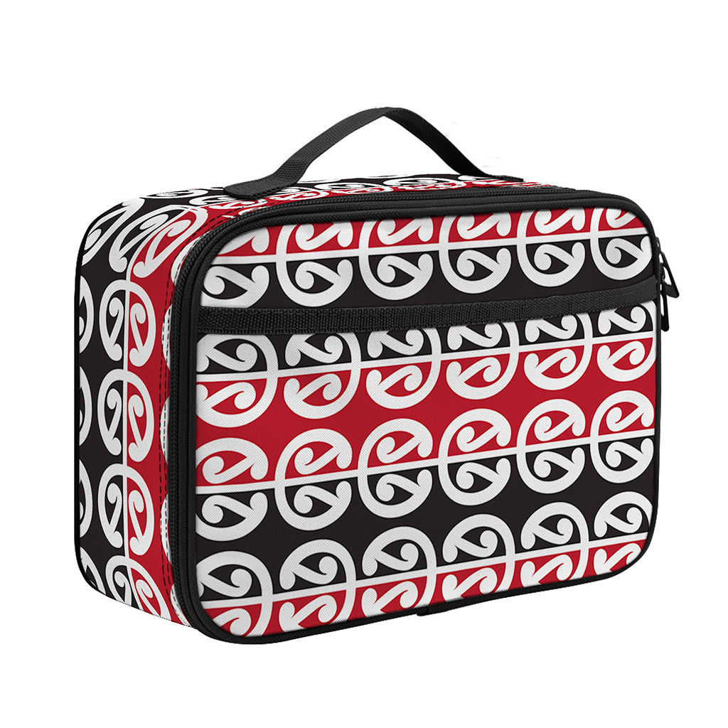 Maori Kowhaiwhai Pattern Print Portable Lunch Bag