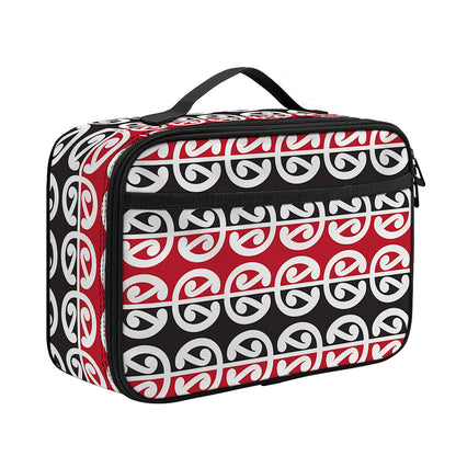 Maori Kowhaiwhai Pattern Print Portable Lunch Bag