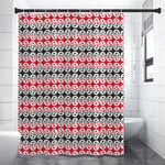 Maori Kowhaiwhai Pattern Print Premium Shower Curtain