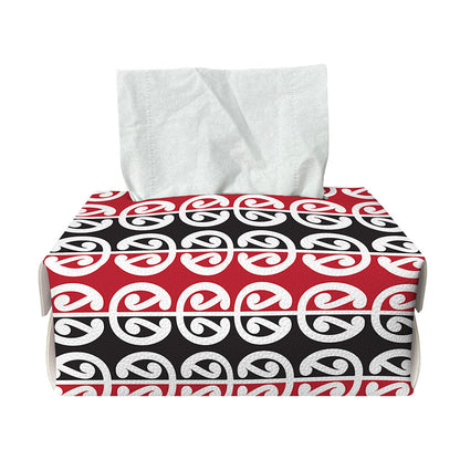 Maori Kowhaiwhai Pattern Print Rectangle Tissue Box Cover
