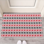 Maori Kowhaiwhai Pattern Print Rubber Doormat