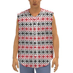 Maori Kowhaiwhai Pattern Print Sleeveless Baseball Jersey