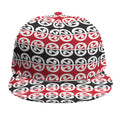 Maori Kowhaiwhai Pattern Print Snapback Cap