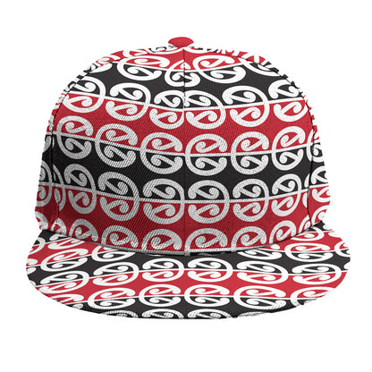 Maori Kowhaiwhai Pattern Print Snapback Cap