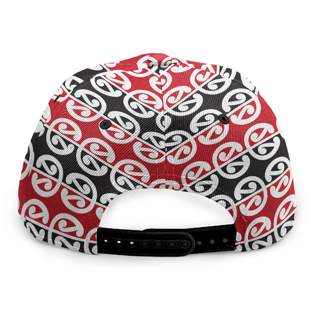 Maori Kowhaiwhai Pattern Print Snapback Cap