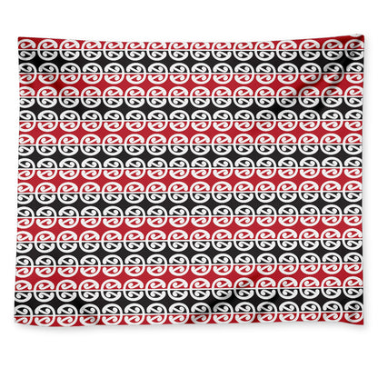 Maori Kowhaiwhai Pattern Print Tapestry