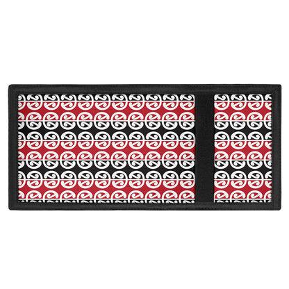 Maori Kowhaiwhai Pattern Print Trifold Wallet