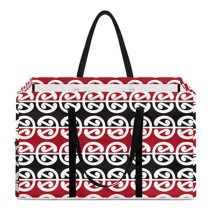 Maori Kowhaiwhai Pattern Print Utility Tote Bag