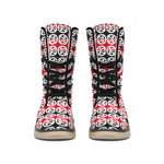 Maori Kowhaiwhai Pattern Print Winter Boots