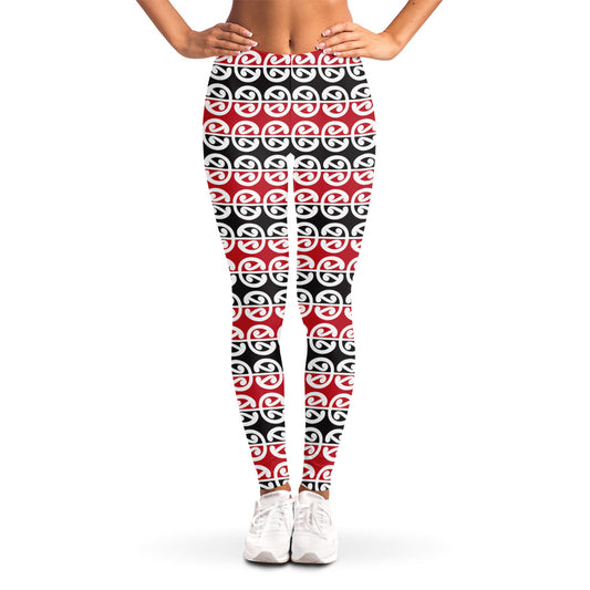Maori Kowhaiwhai Pattern Print Women's Leggings