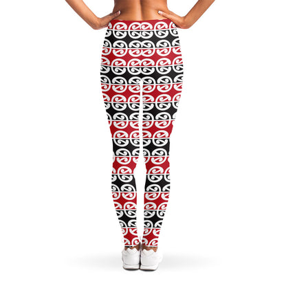 Maori Kowhaiwhai Pattern Print Women's Leggings