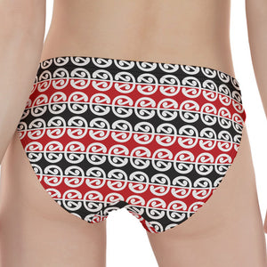 Maori Kowhaiwhai Pattern Print Women's Panties