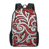 Maori Kowhaiwhai Tribal Polynesian Print 17 Inch Backpack