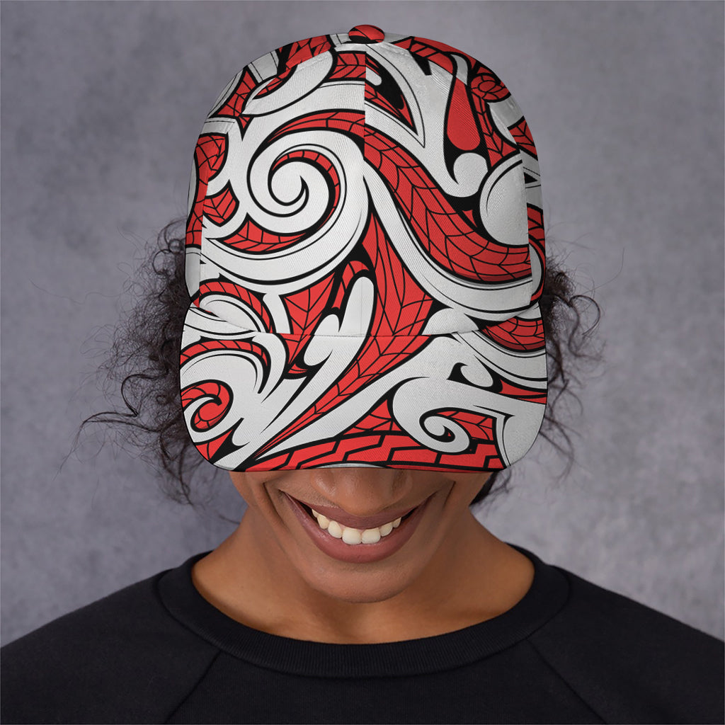 Maori Kowhaiwhai Tribal Polynesian Print Baseball Cap