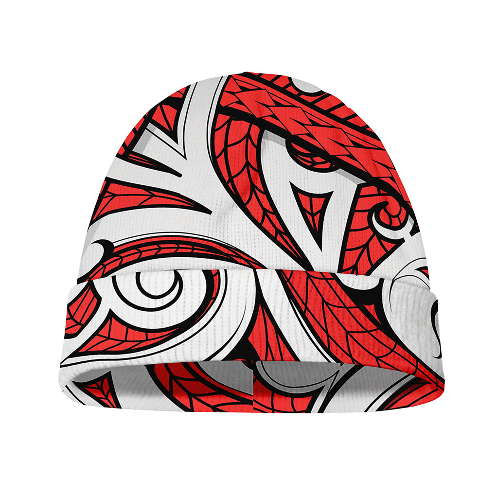 Maori Kowhaiwhai Tribal Polynesian Print Beanie