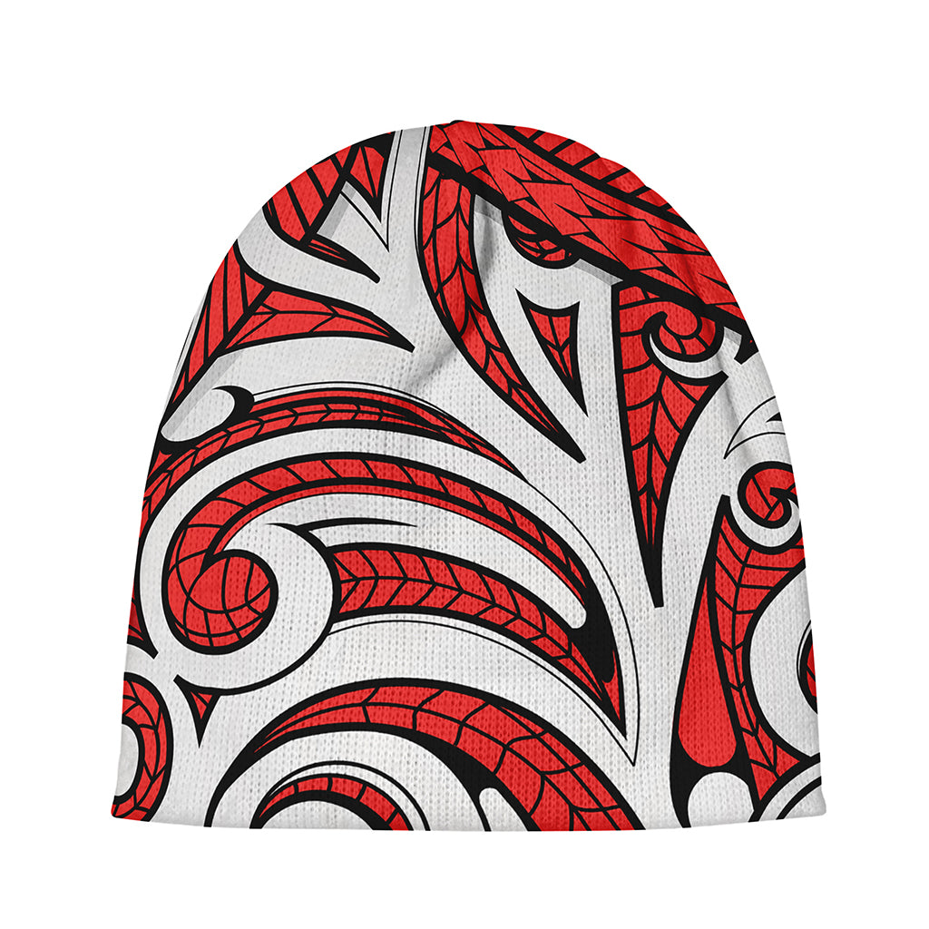 Maori Kowhaiwhai Tribal Polynesian Print Beanie