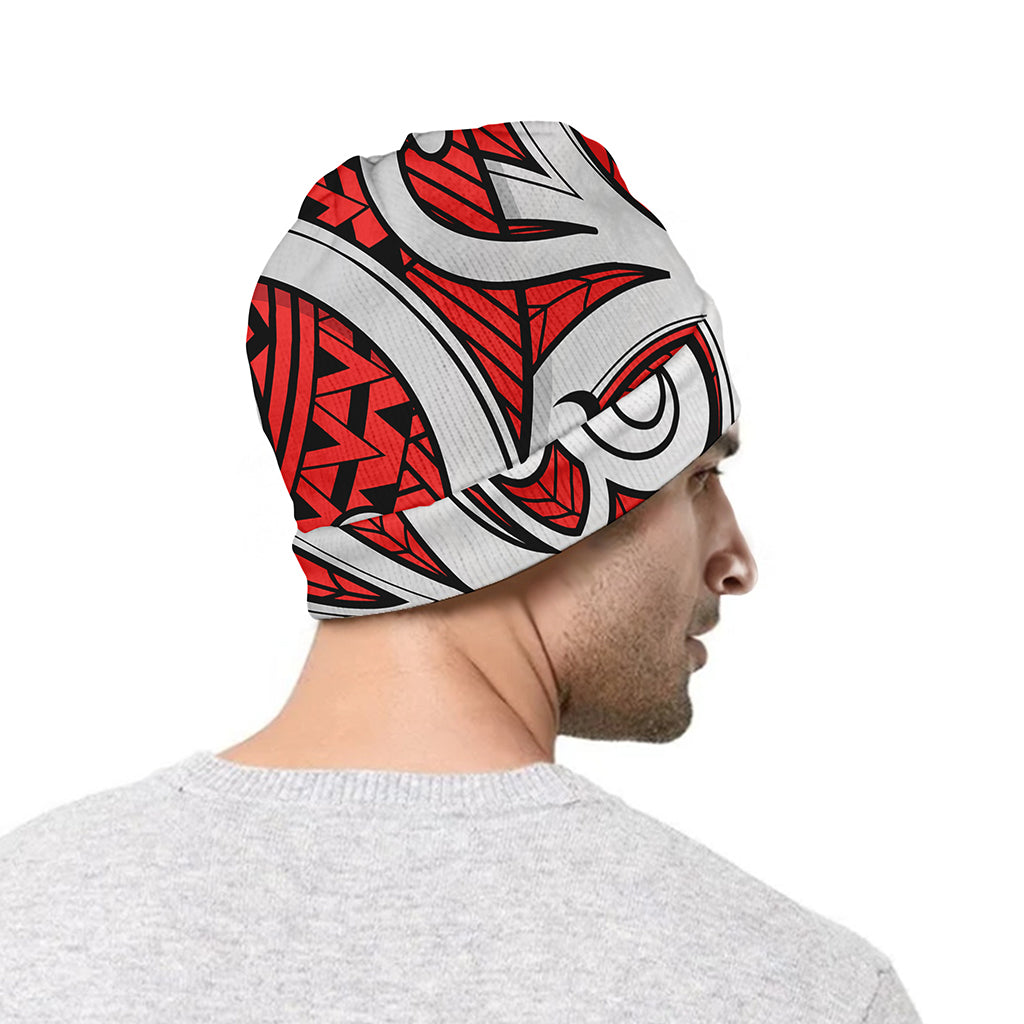 Maori Kowhaiwhai Tribal Polynesian Print Beanie