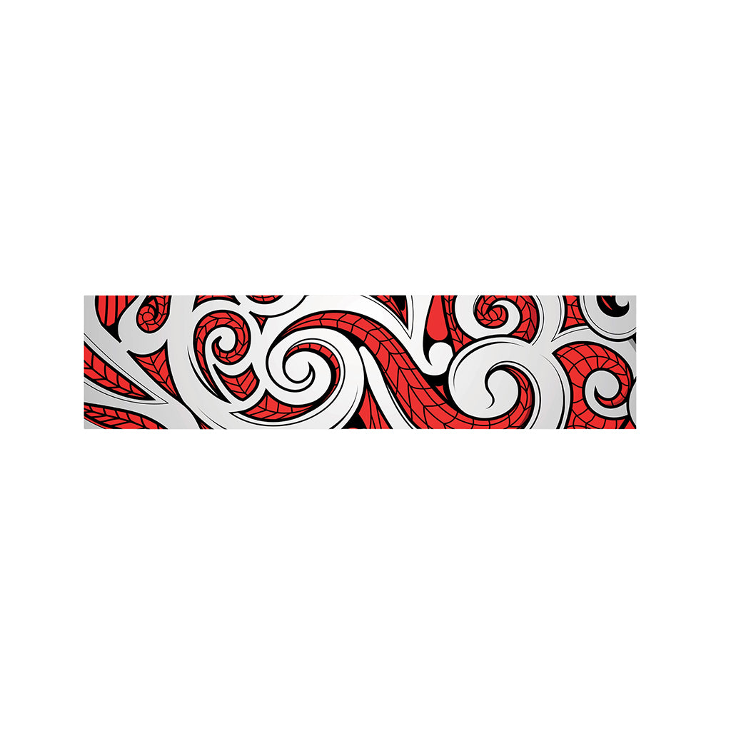 Maori Kowhaiwhai Tribal Polynesian Print Bed Runner