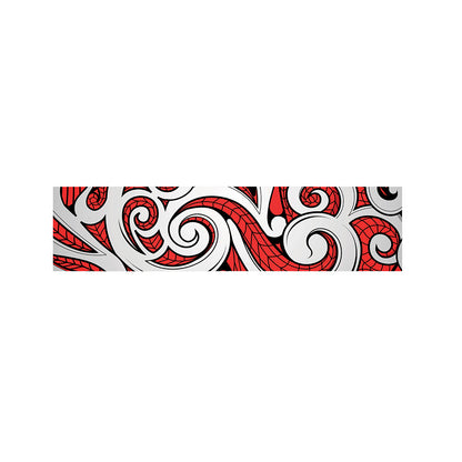 Maori Kowhaiwhai Tribal Polynesian Print Bed Runner