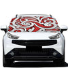 Maori Kowhaiwhai Tribal Polynesian Print Car Windshield Snow Cover