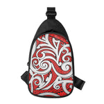 Maori Kowhaiwhai Tribal Polynesian Print Chest Bag