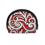 Maori Kowhaiwhai Tribal Polynesian Print Coin Purse
